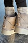 UGG Platform Taban Bej Bot