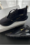 Nike Air 270 Siyah Altın