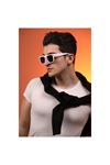 Alpottica Coldy White Black Unisex  Güneş Gözlüğü