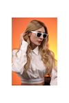 Alpottica Coldy White Black Unisex  Güneş Gözlüğü