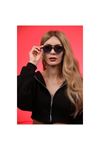 Alpottica Shiny Black Blue Unisex  Güneş Gözlüğü