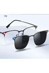 Alpottica Magnetic Eyewear 7650  3 in 1 BLACK