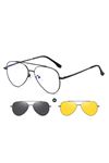Alpottica Magnetic Eyewear 7603  3 in 1 BLACK